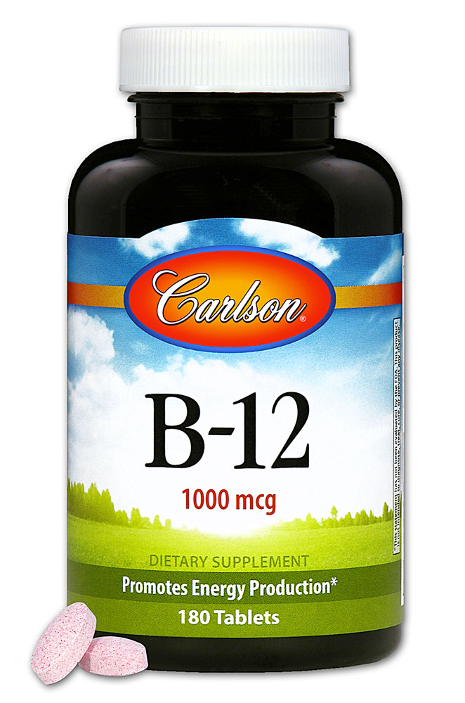 칼슨 칼슨 B 12 1000 <b>mcg</b> 180 태블릿