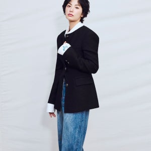 [이비엠] 시그니처 쥬얼 버튼 슬림 자켓 EMQ2WJK110