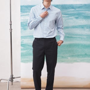 남성 쿨터치 테이퍼드 밴딩 슬랙스