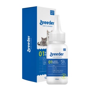 브리더 이어크리너 120ml 강아지 고양이 귀 세정제