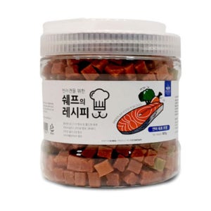 펫슐랭 쉐프의 레시피 육포트릿 연어 강아지 간식