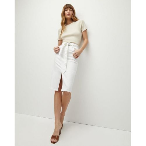 Veronica Beard Nazia Pencil Skirt - White