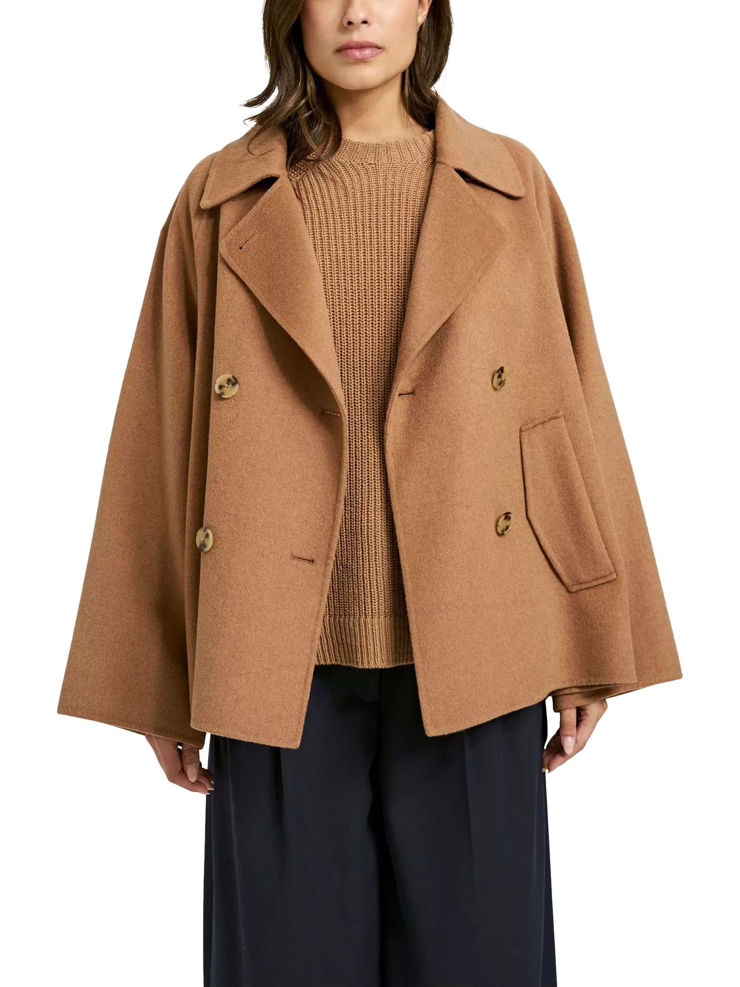 Smith &amp; Soul 더블 브레스트 울 블렌드 자켓 카라멜 Double Breasted Wool Blend Jacket, Caramel 114514549 149058973