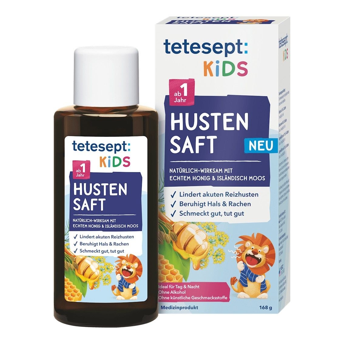 독일 테테셉트 어린이 기침 시럽 168g 1세부터 섭취 가능