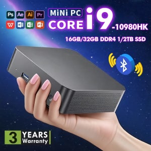 2026 신형 인텔 i9-10980HK/N150 휴대용 미니 PC 컴퓨터 윈도우 11 32GB DDR4 1/2TB SSD 게이밍 컴퓨터 WiFi 6 사무용 데스크탑