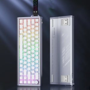 SKYLOONG GK61/GK68 HE 마그네틱 키보드 알루미늄 케이스 8000hz RT0.01mm 신속한 트리거 PBT 키캡 RGB 백라이트 유선 게임용 키보드