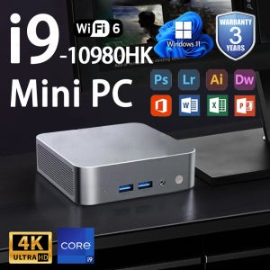 2026 미니 PC 인텔 코어 i9 10980HK 윈도우 11 UHD 그래픽 16GB 32GB DDR4 1TB 2TB SSD WiFi 6 BT5.2 데스크탑 PC 사무용 컴퓨터