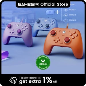 GameSir G7 SE Xbox 유선 게임패드 게임 컨트롤러 (Xbox Series X, Xbox Series S, Xbox One, 홀 이펙트 조이스틱 PC 지원)