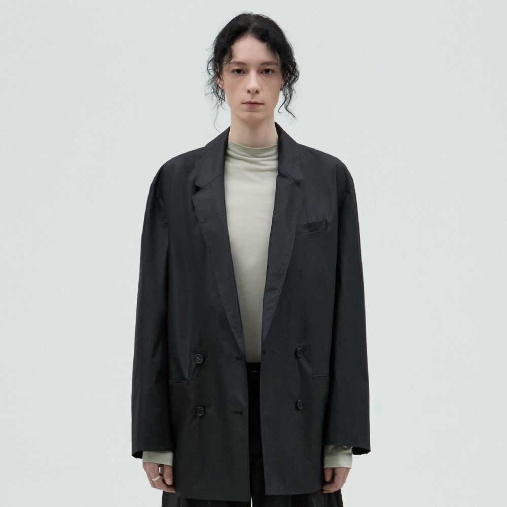 에센셜바이이큐엘 STYLEM Oversized Double Breasted Blazer