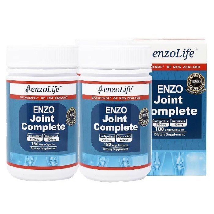 <b>엔조라이프</b> 조인트 컴플리트 초록입홍합 글루코사민 상어연골 180캡슐, 3개