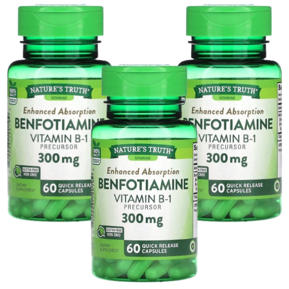 네이처스트루스 <b>벤포티아민 300mg</b> 고함량 60정, 3개