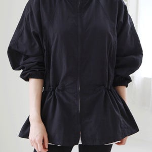 [빅사이즈/간절기필수] 스트링바람막이후드점퍼(92차 재입고)