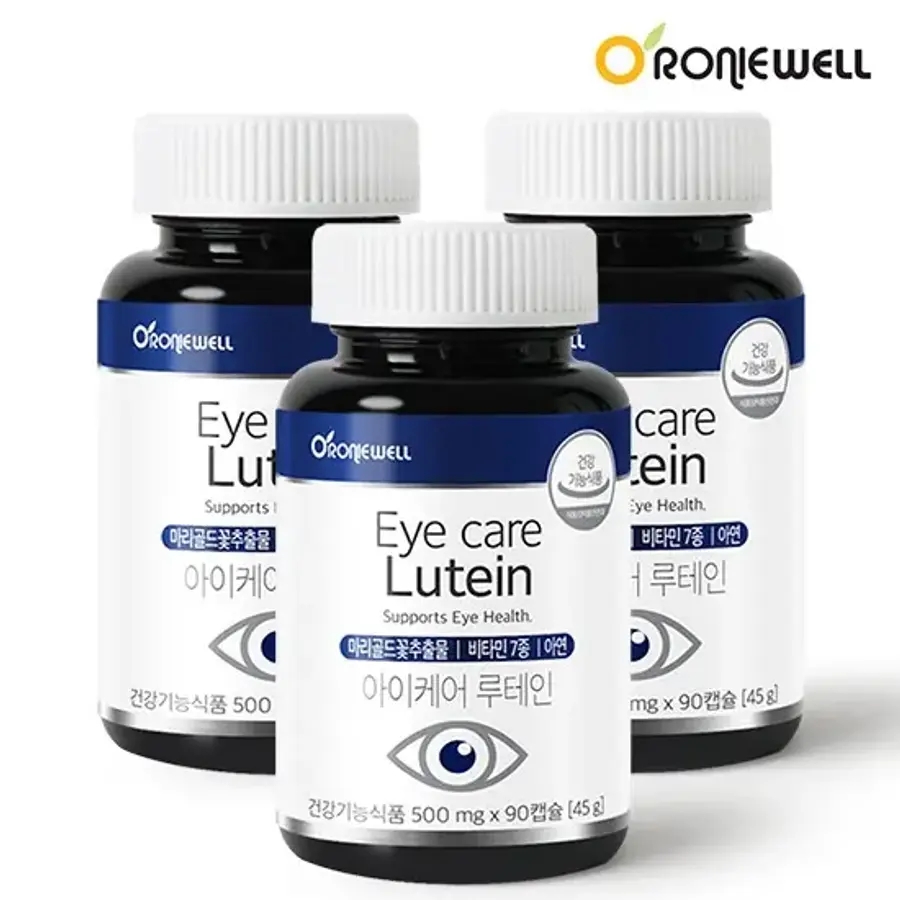 로니웰 아이케어 루테인 500mg 90캡슐 x 3개 9개월분