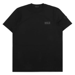 몽클레어 남성 블랙 와펜 레터링 로고 반팔(블랙) 8C00007 89AYW 999