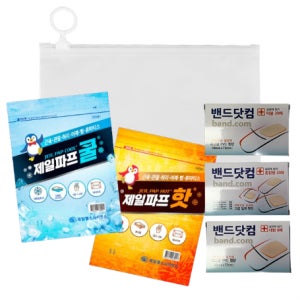 제일파프1p+밴드닷컴 (대형+덕용+혼합형)선택1 파우치세트 기념품 판촉물 맞춤제작