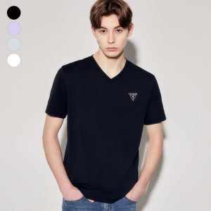 [롯데백화점] 게스 진 남성 에어로쿨 미니삼각 브이넥 반팔티셔츠 MP2K9490 LE1218865641