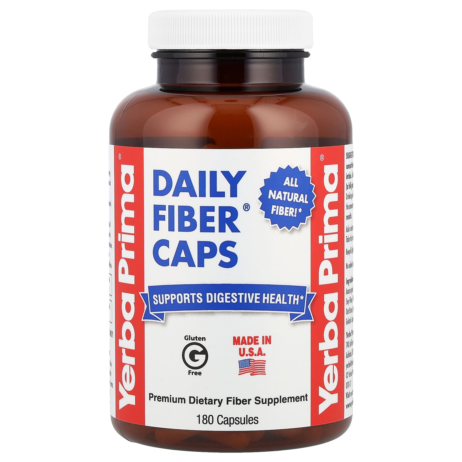 Yerba Prima Daily Fiber Caps® 180 Capsules