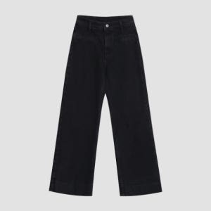 린느 흑청 포켓 부츠컷 데님