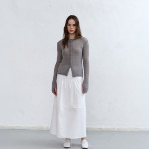 [로우타이드] ALPACA HAND WARMER KNIT [ASH BLUE]