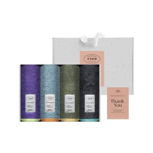 AREUM 아름 40수 코마사 호텔수건 4매 선물세트(크라프트)