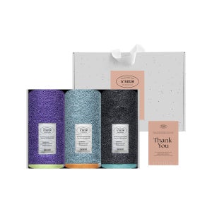 AREUM 아름 40수 코마사 호텔수건 3매 선물세트(크라프트)