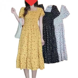 친절한탄씨 스퀘어넥 롱원피스 베이직 여름휴가 원피스 깔끔한 데일리룩 30대데일리룩 롱원피스