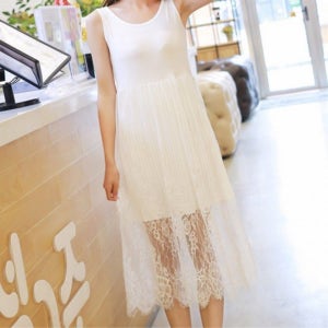 친절한탄씨 민소매 롱 원피스 여름 여성 오피스룩 깔끔한 데일리룩 30대데일리룩 롱원피스