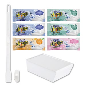 이지드롭 [얌얌해xCJ]변기클리너 핸들+고리+케이스+리필팩12p×6팩
