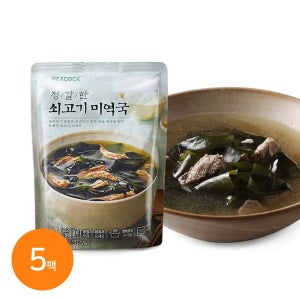 [롯데백화점] 신세계푸드 피코크 정갈한 소고기 미역국 500g X 5팩 LE1217985149