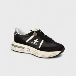 [프리미아타] [CASSIE] 블랙 여성 캐시 스니커즈