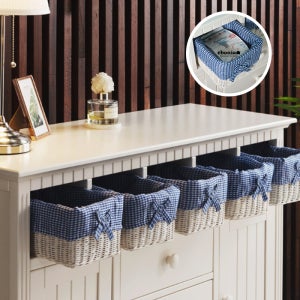 에보니아 라탄서랍장 벨리아 체스트 54/34 수공예 라탄바구니 티비다이 악세사리 진열 북유럽풍 장식대 (무료배송)