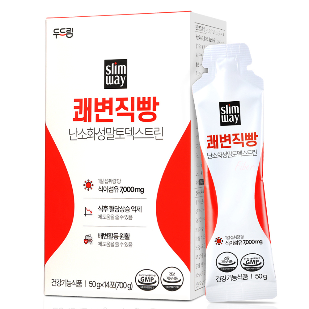 슬림웨이 쾌변직빵 배변활동도움 혈당상승<b>억제</b> 식이섬유 14p  700g  1개