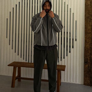 (XL-6XL)바르치노 바람막이[AKI 빅사이즈 스카치 이중지퍼 밑단스트링]