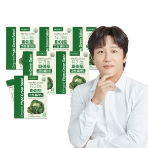 내츄럴플러스 유기농 파이토 마시는 그린 샐러드 30포 6박스 / 컬리케일 양배추 브로콜리 셀러리 동결건조 야채 생식