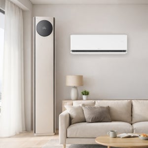 LG 휘센 AI 오브제컬렉션 타워I 에어컨 2in1 (5시리즈) FQ18GN5BA2