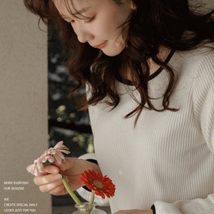 no.7952 샐리 배색 골지 티