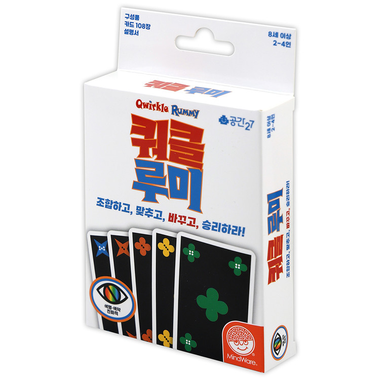 공간27 쿼클 루미(Qwirkle Rummy-카드)/마인드웨어/조합연결전략게임/멘사 셀렉트