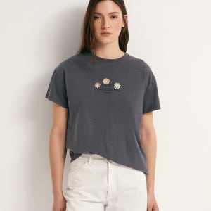 스페라 스마일리 그래픽 코튼 반팔 티셔츠 58460611435 PLOMO