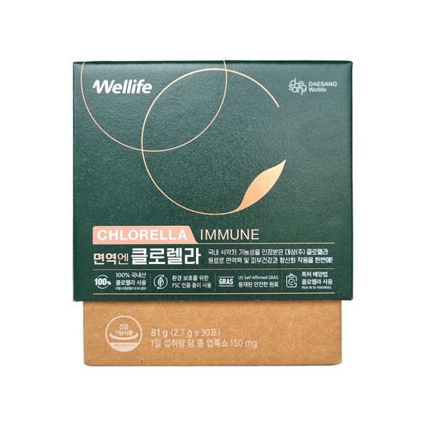 대상웰라이프 대상 wellife 면역엔 클로렐라 30포/면역엔클로렐라