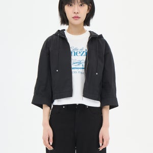 여성 라이트 7부 후드 점퍼