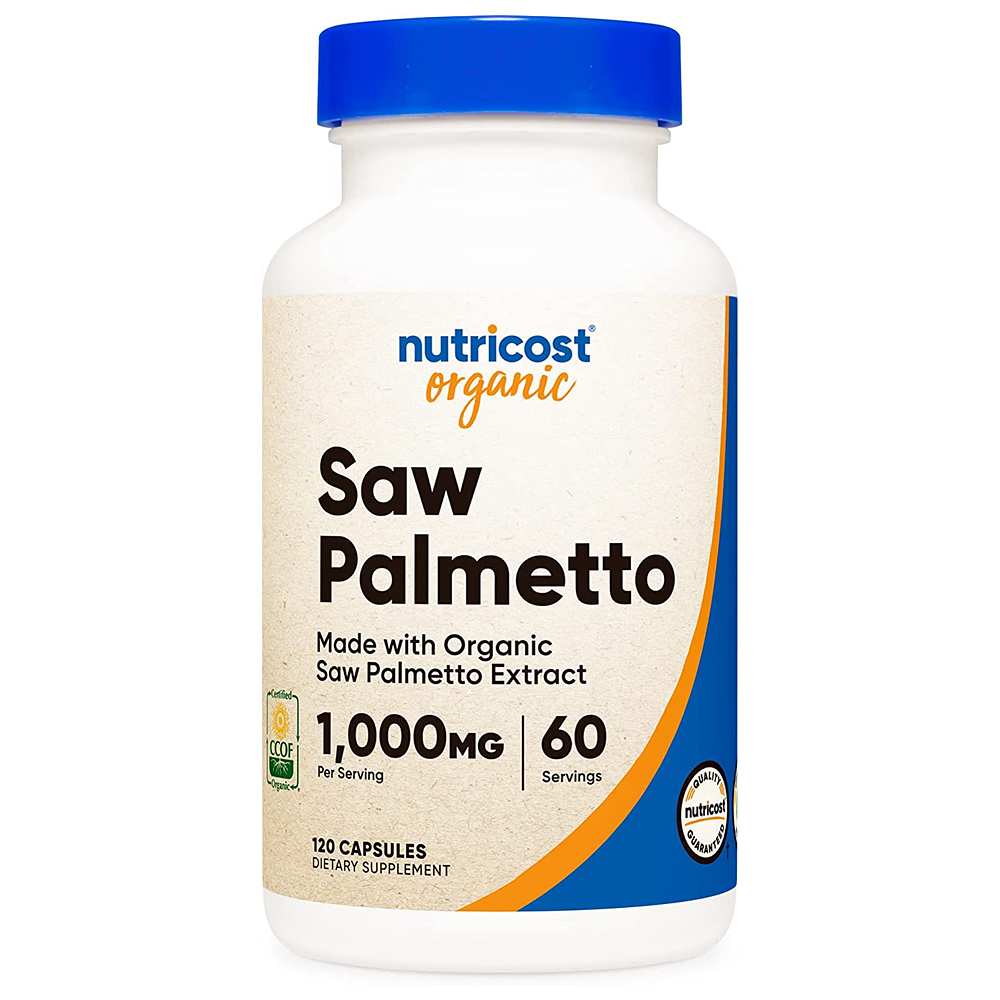 <b>뉴트리코스트 쏘팔메토</b> 1000mg 고함량 캡슐 120캡슐, 5개