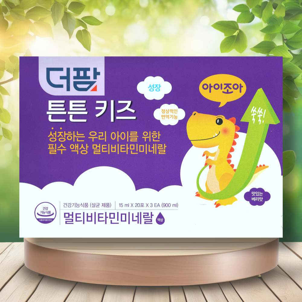 더팜 튼튼키즈 멀티 비타민 60포, 1개