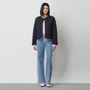 [시슬리]2025 SPRING 다이아 퀼팅 덕다운 점퍼 SAPD70511BK