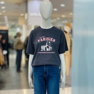 클리지 라운드 레터링 곰돌이 모달 반팔 티셔츠 CQ3WTS07