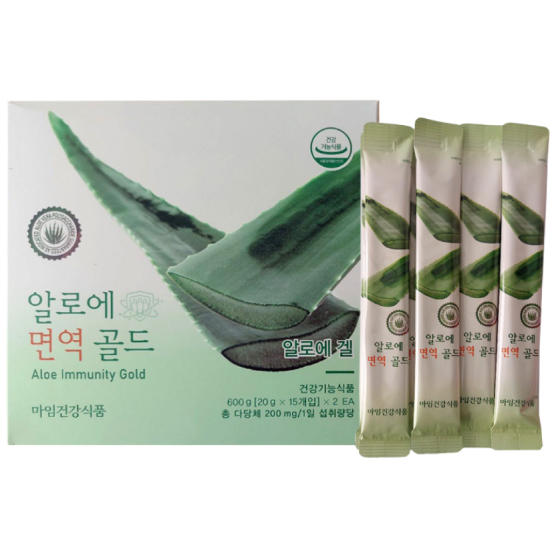 알로에<b>마임</b>건강<b>식품</b> 알로에 면역 골드 20gX30개  30개  20g