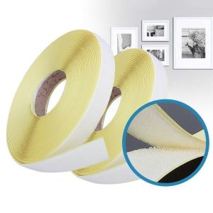 친절한탄씨 테이프 부착 롤 20M 부직포 양면 접착 찍찍이테이프 깔슬이 찍찍이테이프 양면테이프