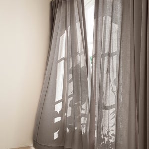 올데이즈 린넨룩 사계절 커튼|웜 그레이|