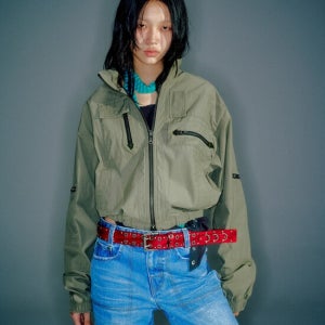 베이컨트 아카이브 Women Zaka Bomber Jacket Khaki