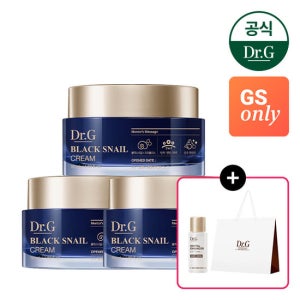 [GS단독]닥터지 블랙 스네일 크림 50ml 3개 (증)리바이탈인헨서 토너 10ml+닥터지 쇼핑백(중)