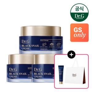 [GS단독]닥터지 블랙 스네일 크림 50ml 3개 (증)블랙스네일 톤업 선 10ml+닥터지 쇼핑백(중)